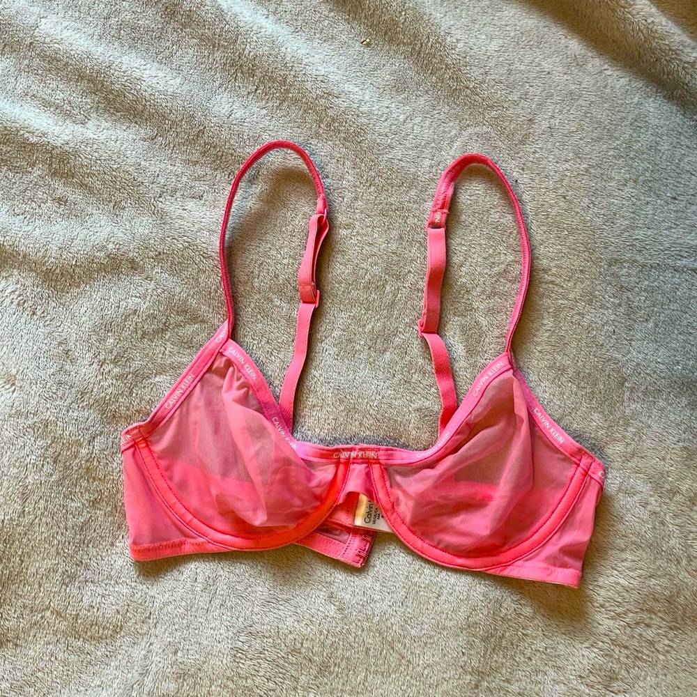 Calvin Klein pink bra